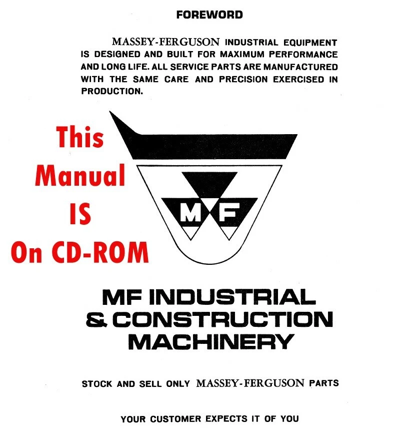 Massey Ferguson Crawler Dozer 200 Service Parts Manual 1436365M1 1970 ON CD - Image 1 of 4