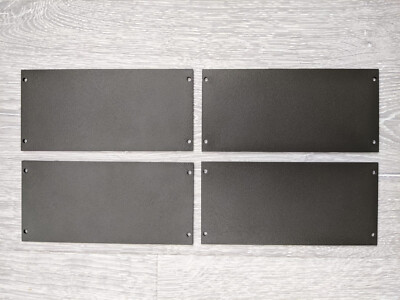4 x Eurorack Synth Panel Blanks  Charcoal Gre...