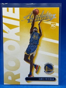 James Wiseman 2020-21 Panini Absolute Memorabilia Rookies Yellow RC #2 Warriors