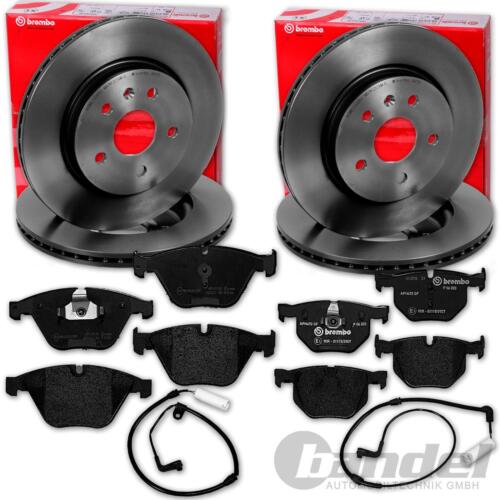 Brembo brake discs + front + rear pads suitable for BMW 5 Series E60 6 Series E63 E64
