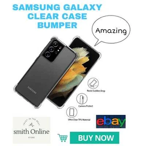 For Samsung Galaxy S25 S24 S23 S22 S21 Plus Ultra bumper clear case TPU CASE - Picture 1 of 3