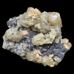 CERUSITE (Mine Les Dalles, Mibladen Bergbaudist., Midelt, Marokko) #4658 96x82mm - Bild 1 von 5