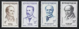 France 1958 MNH Mi 1178-1181 Sc 865-868 French Physicians,medics, doctors ** - Picture 1 of 2