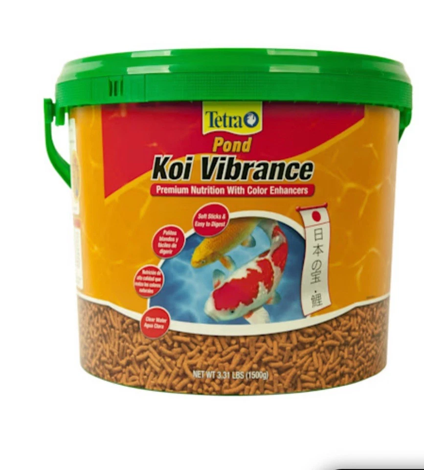 Tetra Pond Koi Vibrance 3.31lbs Soft Sticks, Floating Pond Food For Koi Fish New - Image 1 of 1