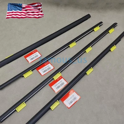 4PCS Weatherstrip Window Seal Belt Fits For Honda CR-V CRV 02-06 FREE SHIP Foto 1 de 4