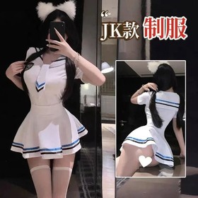 Sexy Lingerie Student jk Sailor Unifom Costume Nightwear Babydoll Mini Skirt
