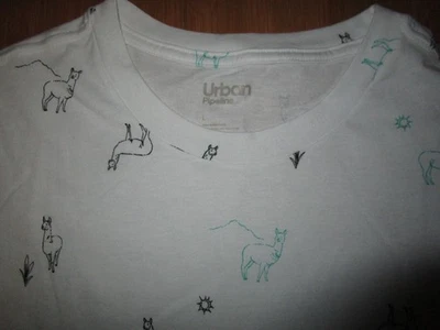 Camiseta Para Hombre Nueva Con Etiquetas Urban Pipeline Blanca con Estampado Gráfico Llama Talla L Camiseta Kohl's Foto 1 de 4