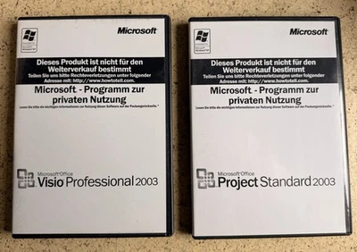 Microsoft Office Visio Professional 2003 & Project Standard 2003 – CD-Boxen - Bild 1 von 3