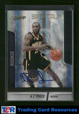 2009-10 Absolute Memorabilia #129 A.J. Price Spectrum Signatures Gold #/249 Auto - Image 1 of 2