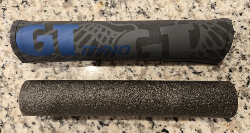 Almohadilla de manillar de bicicleta GT BMX con espuma NEGRO GRIS azul 89 reedición Foto 1 de 1