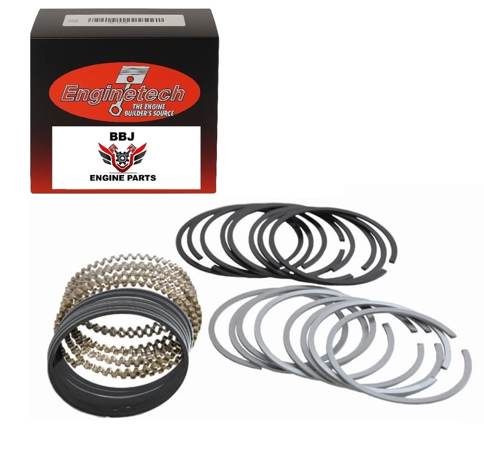 Anillos de pistón Enginetech para Chevy Chevrolet GMC 283 307 SBC 1957-1973 Foto 1 de 4