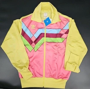 Adidas Originals Arsenal TT Geometric Trainingsjacke Pastell Gelb Pink Medium  - Bild 1 von 5