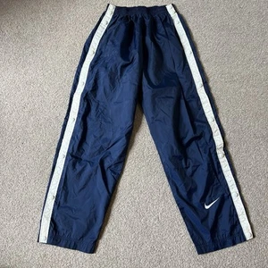 Vintage Nike Breakaway Pants Youth Size Large L 14-16 Nylon Tearaway Snaps 90's - Picture 1 of 4