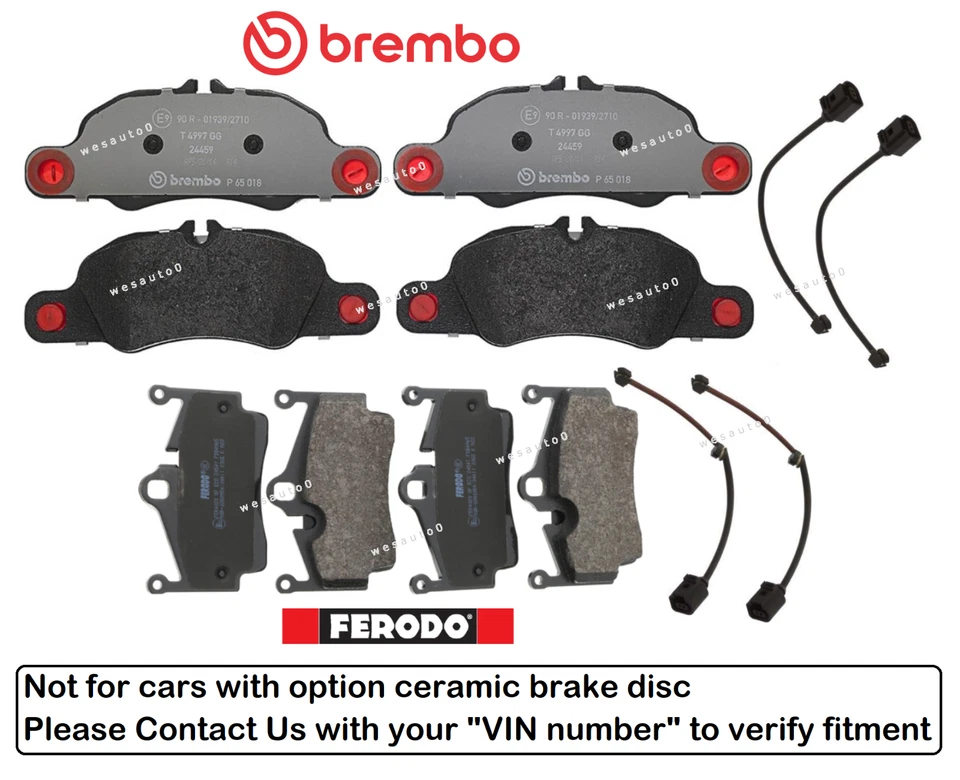 Pastilla de freno delantera y trasera OES + sensor para Porsche Boxster Cayman Base Foto 1 de 1
