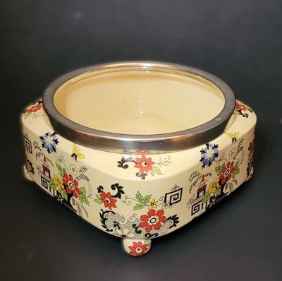 Antique L & Sons Hanley England Art Deco Porcelain Bowl - Image 1 of 4