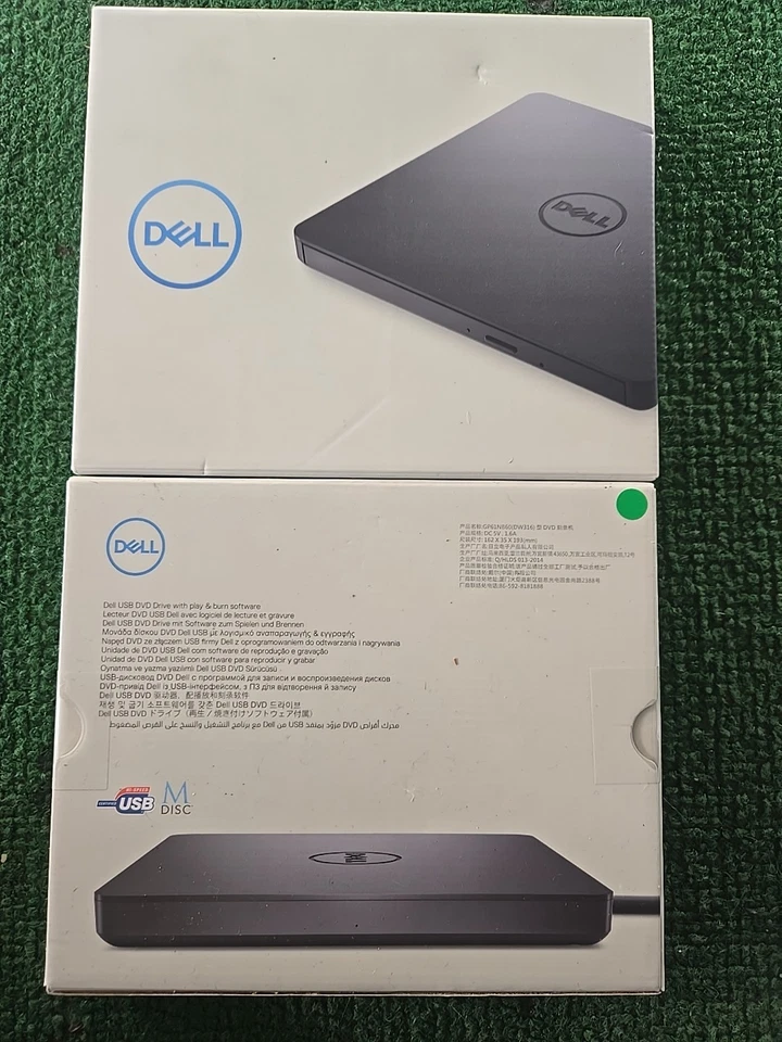  (Lote de 2) Dell Dw316 USB Slim Dvd Drive Dvd+/-rw Unidad externa con quemador  Foto 1 de 1