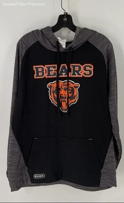 Ropa del equipo de la NFL para hombre gris y negro suéter con capucha Chicago Bears talla grande Foto 1 de 4