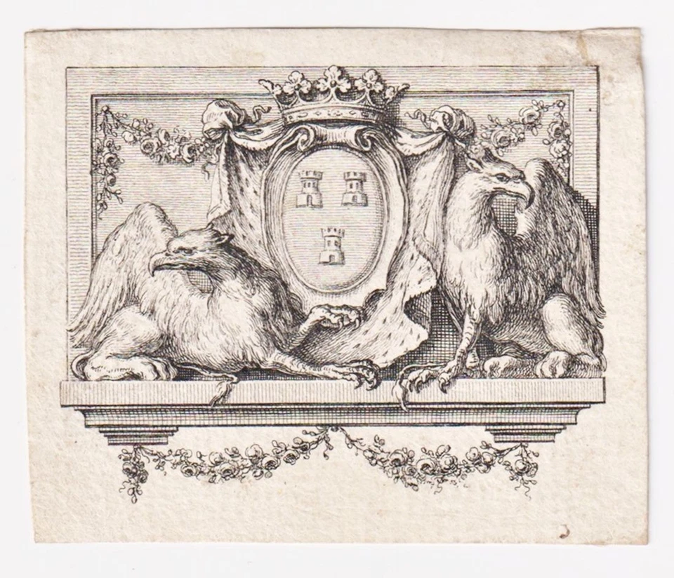 Exlibris Cochin / Jeanne Antoinette Poisson Marquise De Pompadour 18th Foto 1 de 1