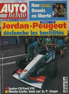 AUTO HEBDO Nr. 1018 24.01.1996 Monte Carlo Jordan-Peugeot - Bild 1 von 1