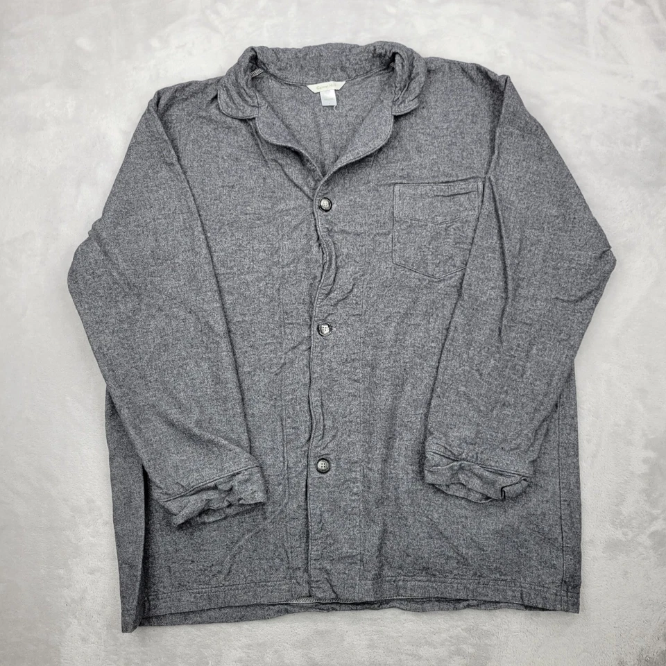 Camisa Granate Hill Mujer Grande Gris Franela Básica Abotonada Top Blusa Alemana Foto 1 de 4