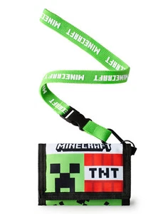 Cartera Minecraft Green Creeper y TNT con correa para niños - Imagen 1 de 8