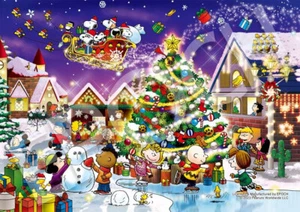 Jigsaw Puzzle Peanuts Snoopy Happy Christmas 108 pieces Epoch 03-092 - Picture 1 of 3