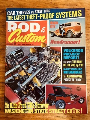 Rod and Custom (USA) June 1968 - Original - Excellent Condition! - Image 1 of 4