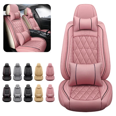 For Toyota Leather Car 5 Seat Cover Waterproof Front Rear Full Wrapped Protector Foto 1 de 4