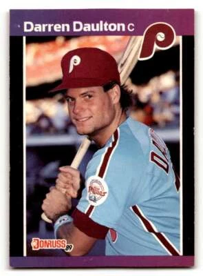 1989 Donruss #549 Darren Daulton    Philadelphia Phillies Baseball Card ID:64454 - Image 1 of 2