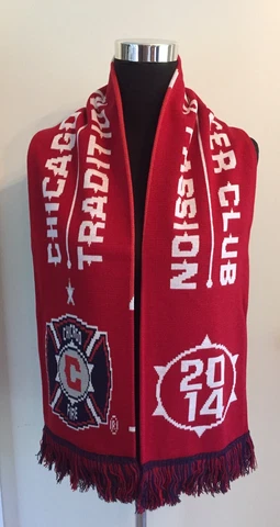 Chicago Fire FC Soccer Scarf - MLS Soccer Scarf 2014 SEASON TICKET HOLDER Cover