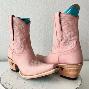 Lane SMOKESHOW Botín de Vaquero Rosa para Mujer 7 Botas de Vaquera Occidental de Cuero Rosa - Imagen 1 de 11