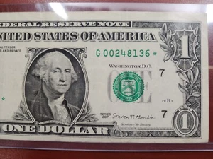 Star Note District G Chicago Federal Reserve Bank * $ 1 2013 - Bild 1 von 3