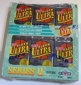 1992-93 Fleer Ultra Basketball Series 2 Jumbo Box - Factory Sealed - Picture 1 of 3