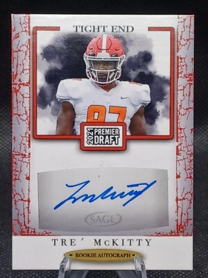 2021 Sage Premier Draft Red Tre' McKitty Auto #A97  - Image 1 of 2