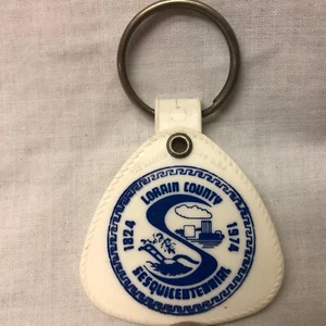 Vintage 1974 Lorain County Savings Trust Co Key Chain - Picture 1 of 6