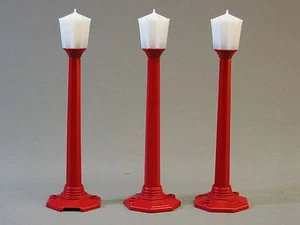 LIONEL FAROLAS CLÁSICAS NAVIDAD (3) luces postes posguerra 6-37151-R NUEVO - Imagen 1 de 4