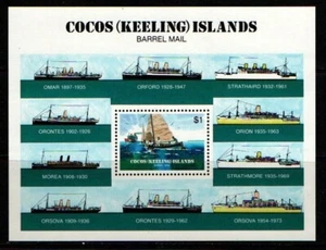 Australia Cocos (Keeling) Islands 1984 Barrel Mail Mini Sheet SGMS114 MNH - Picture 1 of 1