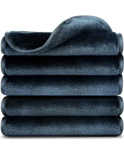5 Pack Makeup Remover Towels Beauty Magic Eraser Cloth Facial Cleansing BLACK - Picture 1 of 1