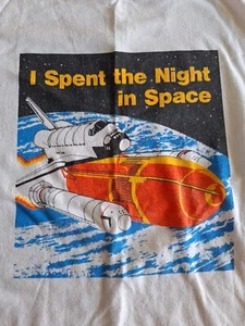 Vintage Huntsville I Spent the Night in Space T-Shirt Gr. Medium Jugend Einzelnaht  - Bild 1 von 16