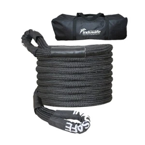 Indusafe Truck Tow Kinetic Energy Recovery Rope Snatch Strap 7/8"x30ft 22000LBS - Foto 1 di 7