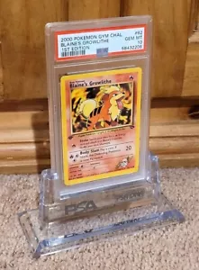 GROWL-TASTIC 2000 POKEMON GC 1st Edition Blaine's Growlithe #62 PSA 10 GEM MINT! - Picture 1 of 2