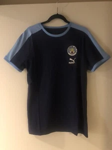 Manchester City Soccer Football FtblHeritage T7 T-Shirt Tee Medium Puma NWT - Picture 1 of 3
