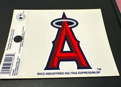 Los Angeles Angels 3x4 Static Cling Car Decal. Reusable MLB LICENSED - Image 1 of 2