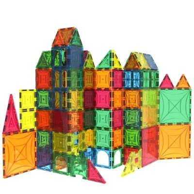Mag-Genius Magnetic Blocks, Magnetic Tiles Building Blocks for Kids Toys 185/pc - Image 1 of 4