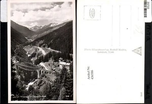 436586,Schloss Wiesberg b. Tobadill m. Trisanabrücke Brücke Bergkulisse - Bild 1 von 1