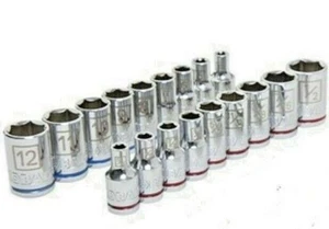 Kobalt New 1/4 Inch Drive 6 Point Shallow Socket SAE & Metric - Pick a Size - Picture 1 of 17
