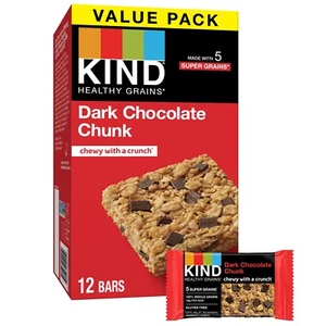 Kind Healthy Grains Dark Chocolate Chunk Bars 1.2oz (Pack Of 12) - Picture 1 of 5