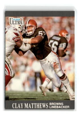 1991-Ultra -#31-Clay Matthews -Cleveland Browns - Image 1 of 2