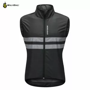 WOSAWE Cycling Windproof Waterproof Jacket Bike Racing Reflective Wind Jersey - Picture 1 of 19