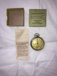 Vintage Westclox Scotty Pocket Watch with Original Box & Instructions #615 - Picture 1 of 8